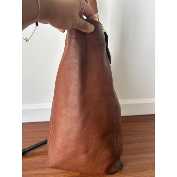 COACH Vintage 90s Duffle SOHO XL British Tan Leather tote Bag 4082 1996 PLS READ - Picture 12 of 15